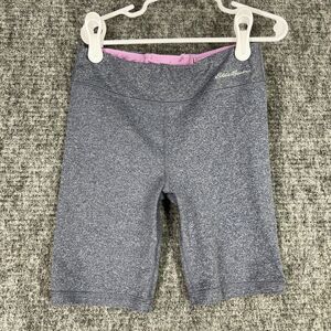 Eddie Bauer‎ Shorts Girls Small Gray Youth Biker Compression Stretch Athletic